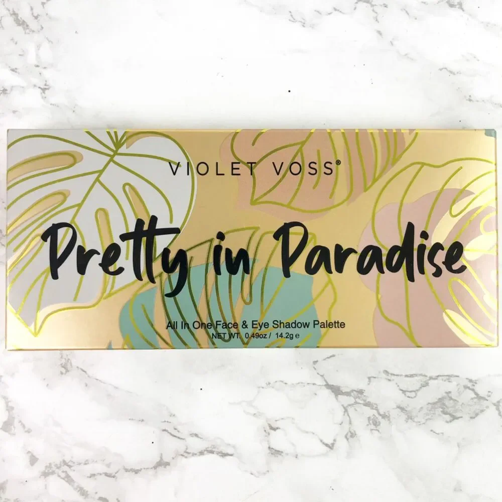 NIB Pretty In Paradise Eyeshadow & Face Palette - Violet Voss